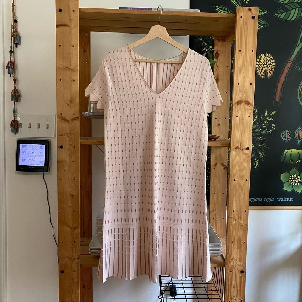 Ted Baker London Pastel Pink Gold Maciiey Knit Sweater Dress 6 - Picture 4 of 16